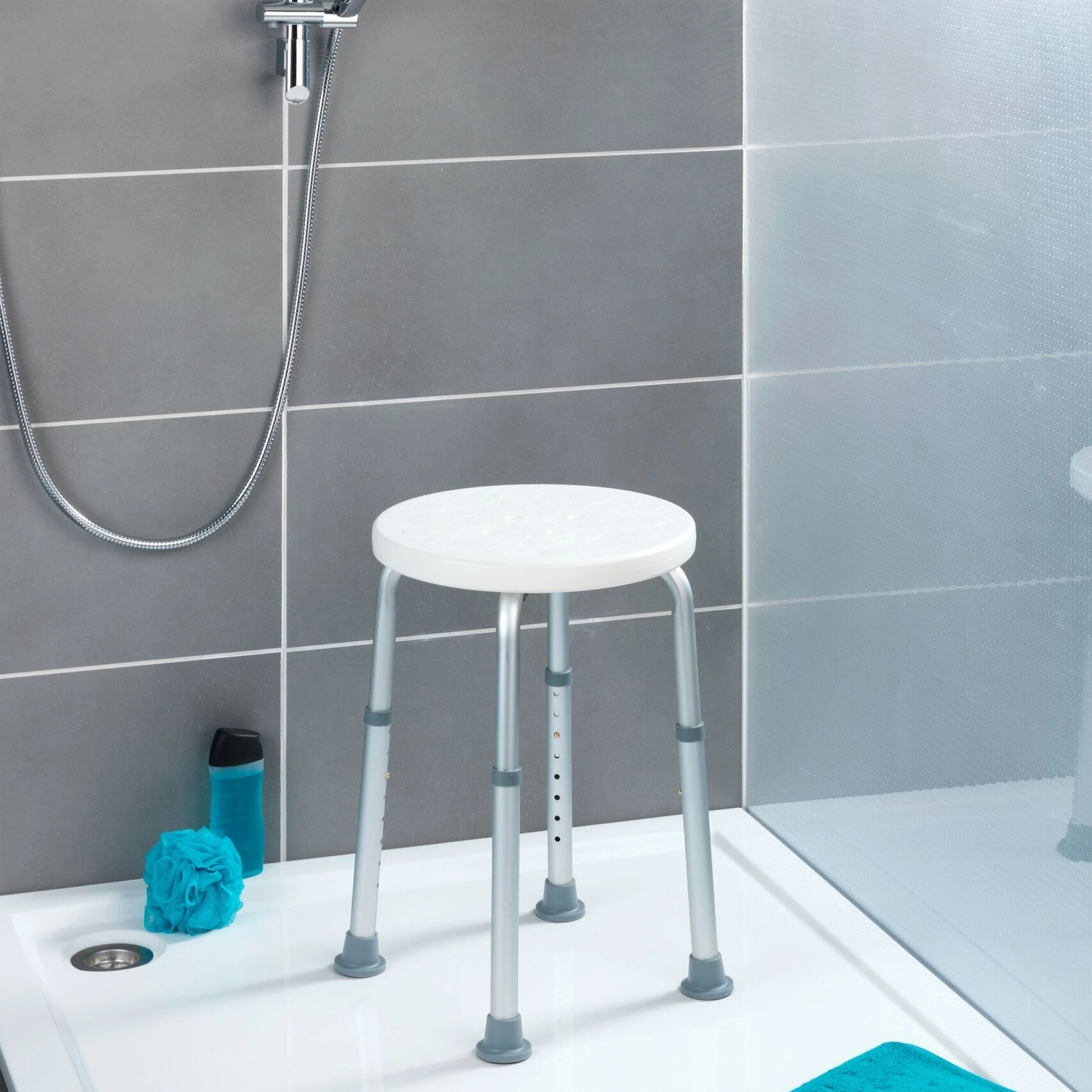 Wenko Secura Badkamerkruk In Hoogte Verstelbaar 9 Wenko Secura Badkamerkruk In Hoogte Verstelbaar - Afbeelding 7