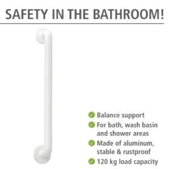 Wenko Secura Veiligheidsgreep 64,5cm Wit 9 Wenko Secura Veiligheidsgreep 64,5cm Wit -hotbath winkel 17933100 en 02