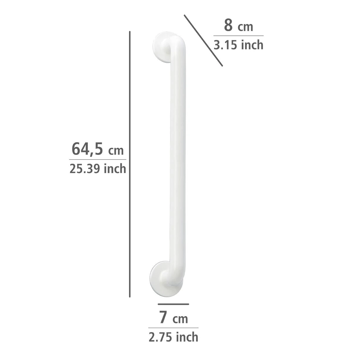 Wenko Secura Veiligheidsgreep 64,5cm Wit 5 Wenko Secura Veiligheidsgreep 64,5cm Wit - Afbeelding 3