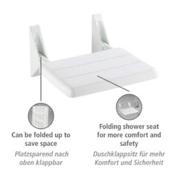 Alternative view of Wenko Secura Doucheklapzitje Wit