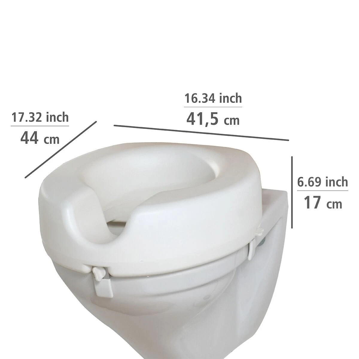 Wenko Secura Toiletzitting Verhoging Wit 6 Wenko Secura Toiletzitting Verhoging Wit - Afbeelding 4