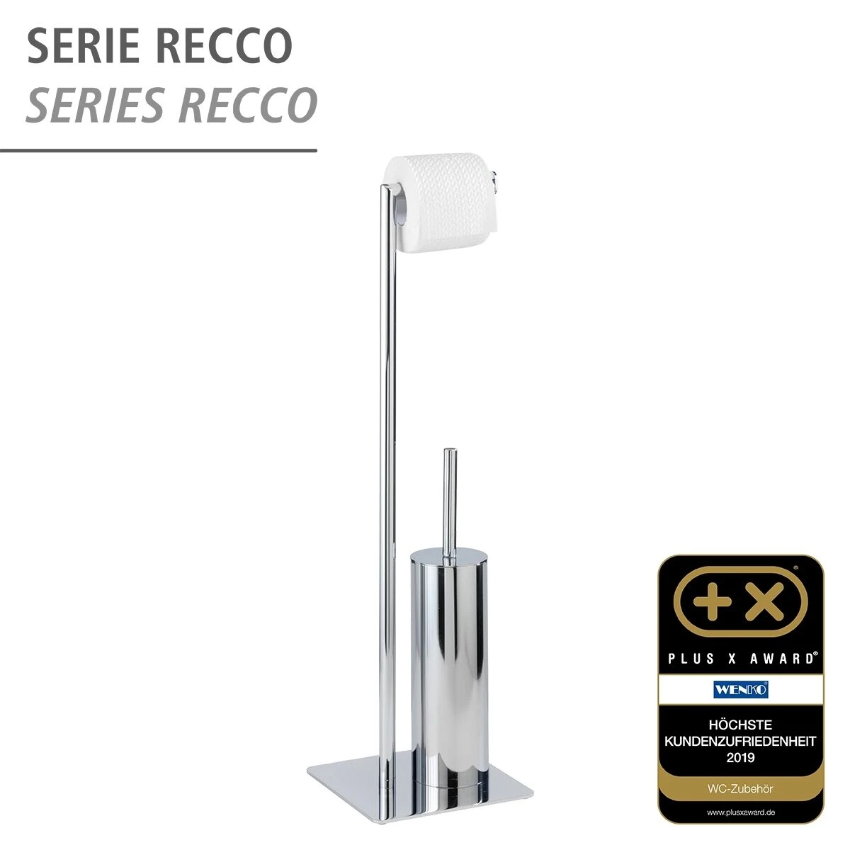 Wenko Recco Wc-boy Chroom 4 Wenko Recco Wc-boy Chroom - Afbeelding 2