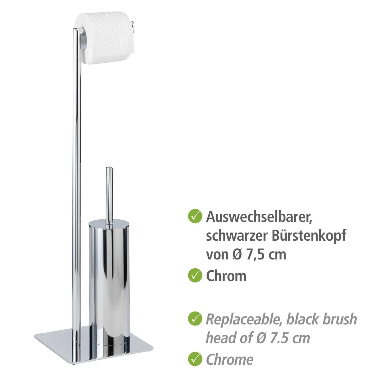 Wenko Recco Wc-boy Chroom 6 Wenko Recco Wc-boy Chroom - Afbeelding 4