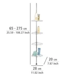 Wenko Telescopisch Doucherek Prea RVS Glans -hotbath winkel 18596100 en 03