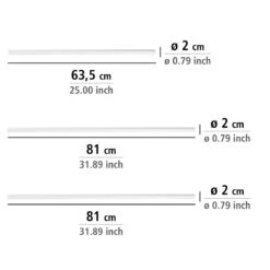 Wenko Hoekstang Universeel ø20mm Wit -hotbath winkel 19214100 en 05