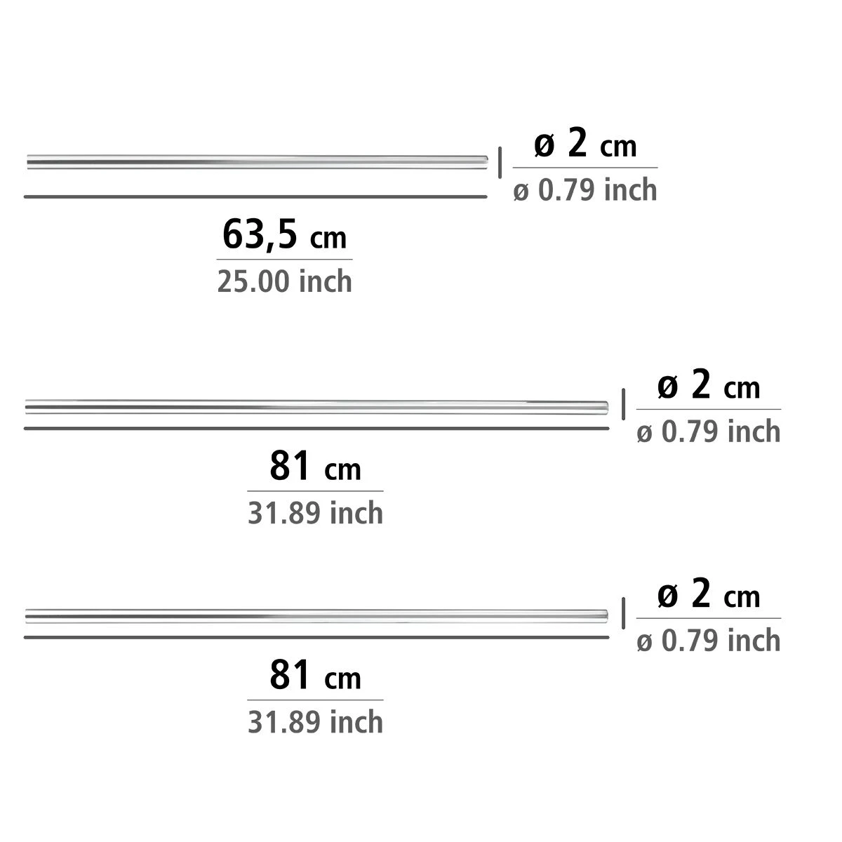 Wenko Hoekstang Universeel ø20mm Chroom 7 Wenko Hoekstang Universeel ø20mm Chroom - Afbeelding 5