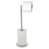 Wenko Staande Toiletrolhouder 2-in-1 RVS Glanzend -hotbath winkel 19637100 en 01
