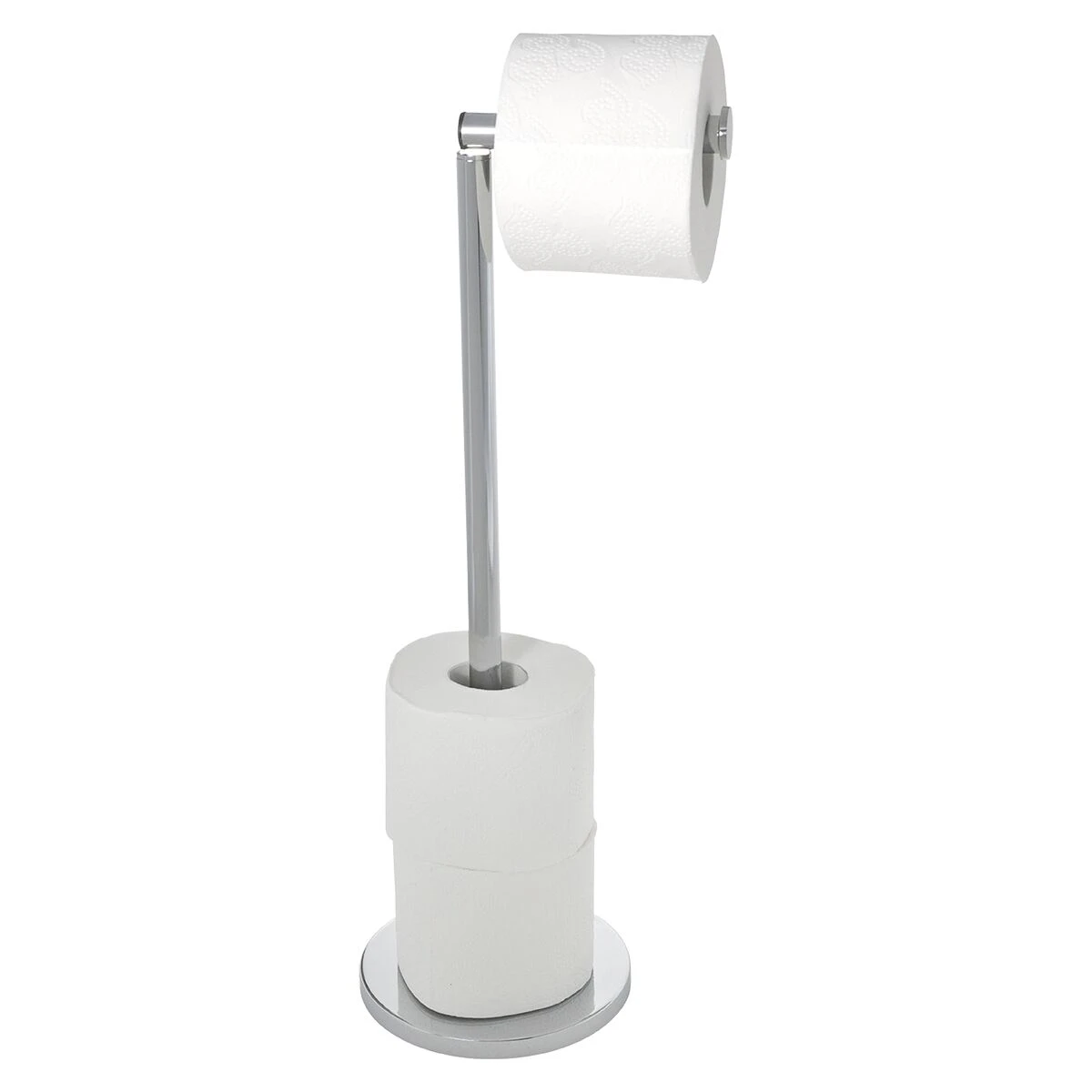 Wenko Staande Toiletrolhouder 2-in-1 RVS Glanzend 3 Wenko Staande Toiletrolhouder 2-in-1 RVS Glanzend
