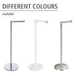 Wenko Staande Toiletrolhouder 2-in-1 RVS Glanzend 12 Wenko Staande Toiletrolhouder 2-in-1 RVS Glanzend -hotbath winkel 19637100 en 04