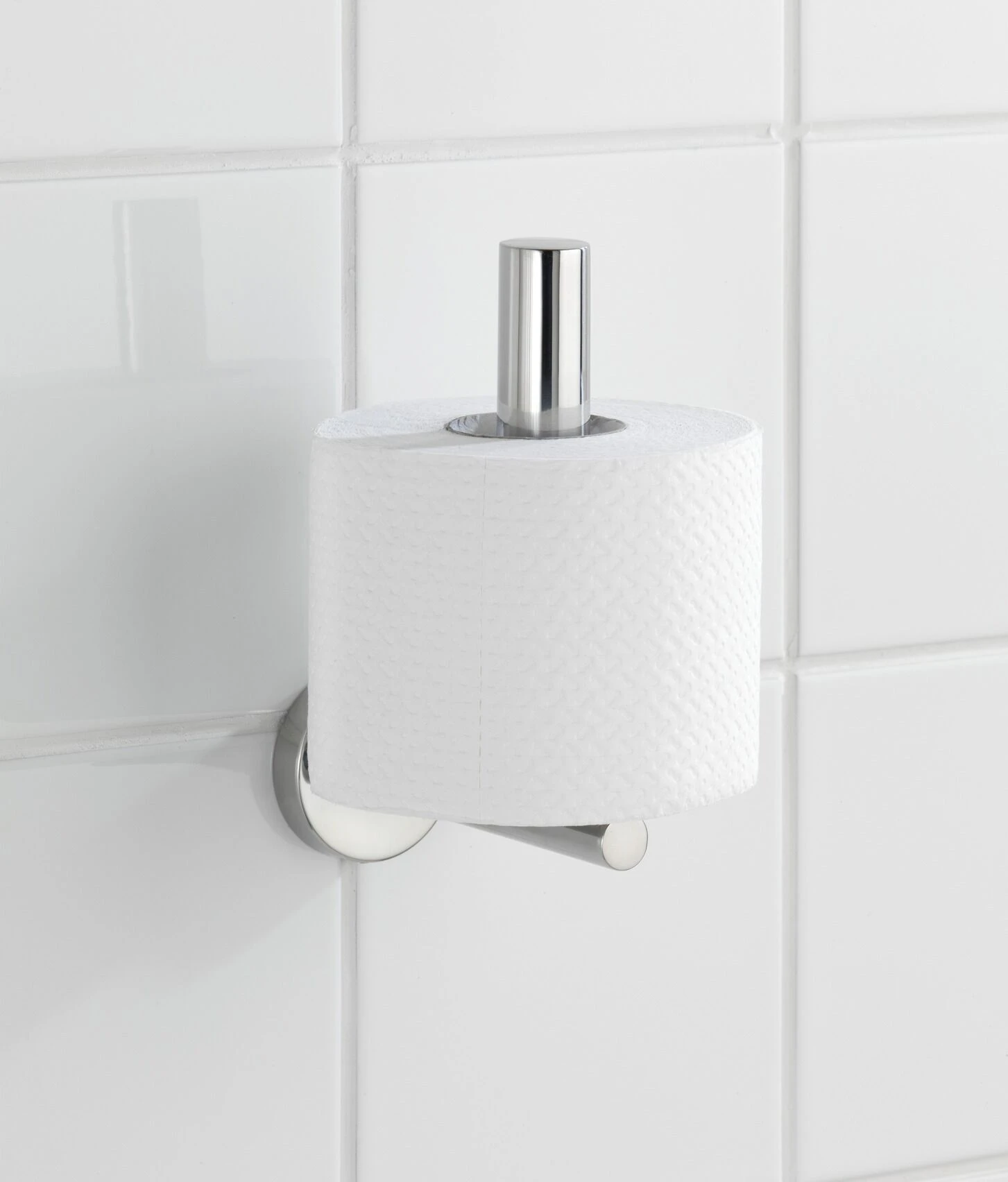 Wenko Bosio Reserverolhouder RVS Glanzend 6 Wenko Bosio Reserverolhouder RVS Glanzend - Afbeelding 4