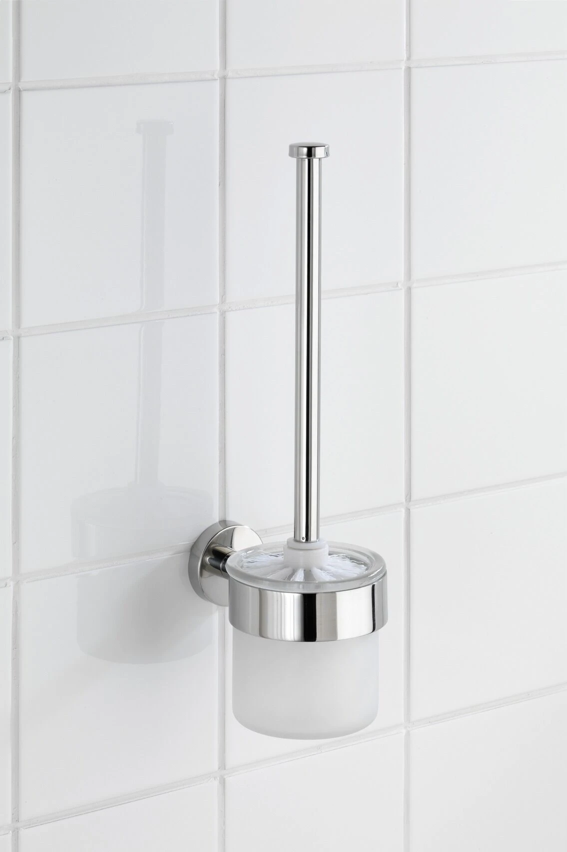 Wenko Bosio Toiletborstelhouder RVS Glanzend 4 Wenko Bosio Toiletborstelhouder RVS Glanzend - Afbeelding 2