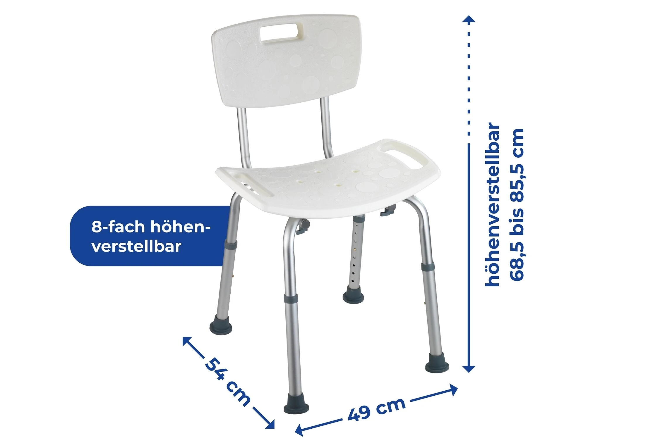 Wenko Secura Badkamerstoel Met Leuning 5 Wenko Secura Badkamerstoel Met Leuning - Afbeelding 3
