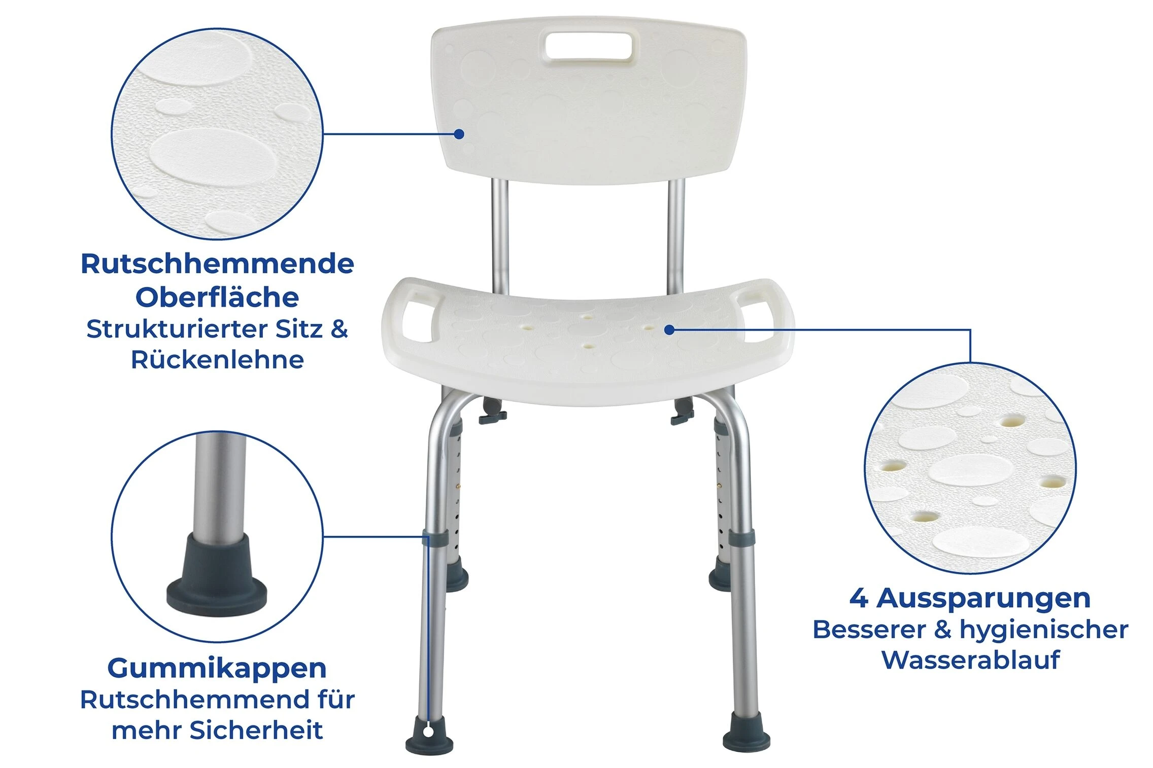 Wenko Secura Badkamerstoel Met Leuning 7 Wenko Secura Badkamerstoel Met Leuning - Afbeelding 5