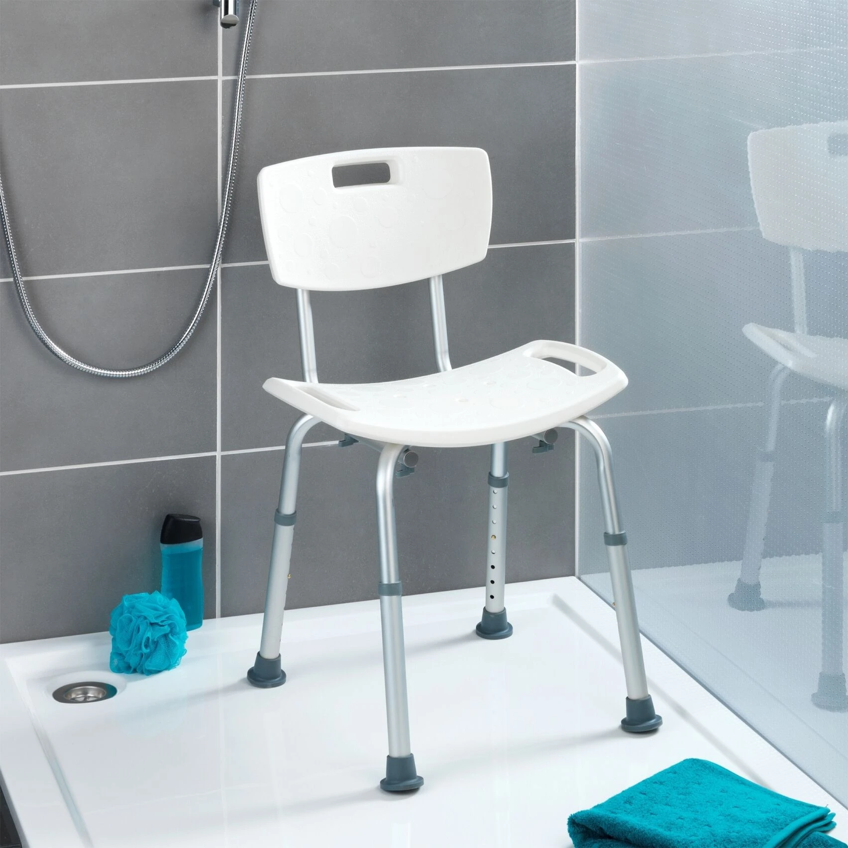 Wenko Secura Badkamerstoel Met Leuning 9 Wenko Secura Badkamerstoel Met Leuning - Afbeelding 7