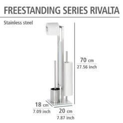 Wenko Rivalta Wc-boy RVS Mat 15 Wenko Rivalta Wc-boy RVS Mat -hotbath winkel 21564100 en 04