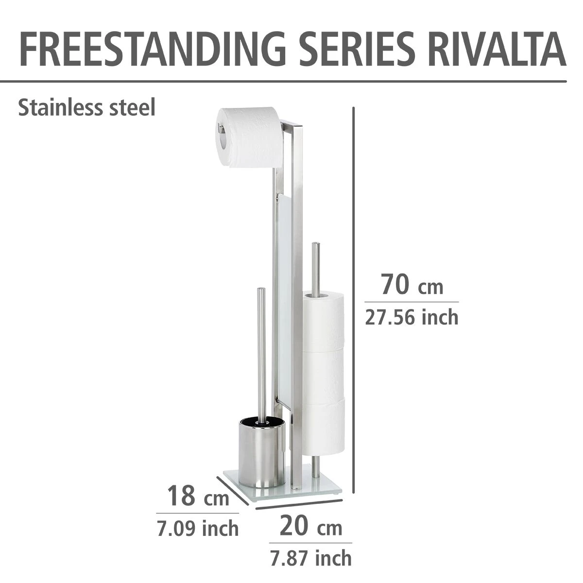 Wenko Rivalta Wc-boy RVS Mat 6 Wenko Rivalta Wc-boy RVS Mat - Afbeelding 4