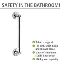 Wenko Secura Veiligheidsgreep 43cm Chroom -hotbath winkel 22098100 en 02