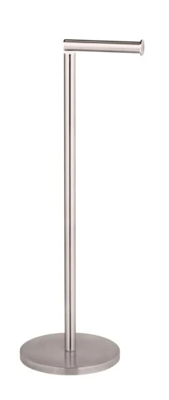 Wenko Staande Toiletrolhouder 2-in-1 RVS Mat