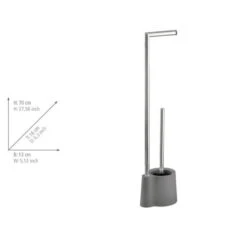 Wenko Avola Wc-boy RVS Glanzend/grijs -hotbath winkel 22990100 en 04