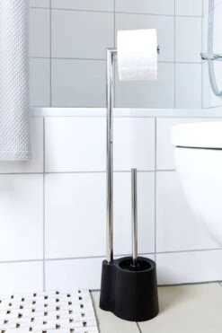 Wenko Avola Wc-boy RVS Glanzend/zwart 11 Wenko Avola Wc-boy RVS Glanzend/zwart -hotbath winkel 22991100 en 04
