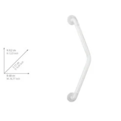 Wenko Secura Veiligheidsgreep 135° 37x37cm Wit -hotbath winkel 23453100 en 03