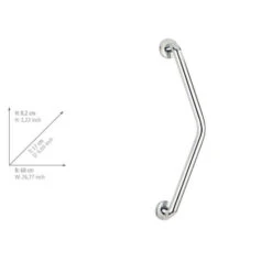 Wenko Secura Veiligheidsgreep 135° 37x37cm Chroom 7 Wenko Secura Veiligheidsgreep 135° 37x37cm Chroom -hotbath winkel 23454100 en 03