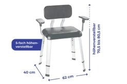 Wenko Secura Premium Badkamerstoel Met Rug En Armleuning 13 Wenko Secura Premium Badkamerstoel Met Rug En Armleuning -hotbath winkel 23546100 en 04