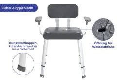 Wenko Secura Premium Badkamerstoel Met Rug En Armleuning 15 Wenko Secura Premium Badkamerstoel Met Rug En Armleuning -hotbath winkel 23546100 en 06