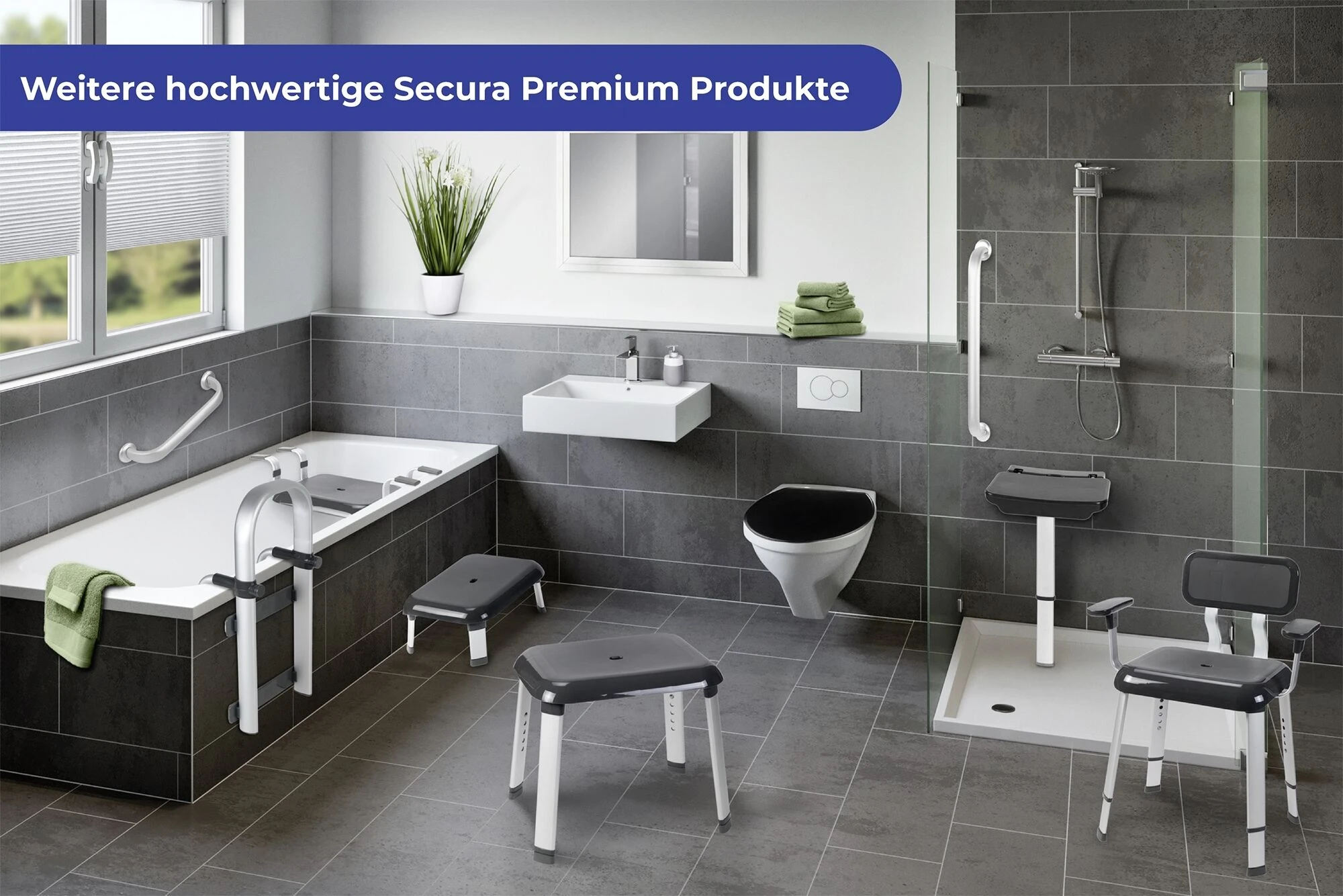 Wenko Secura Premium Badkamerstoel Met Rug En Armleuning 10 Wenko Secura Premium Badkamerstoel Met Rug En Armleuning - Afbeelding 8