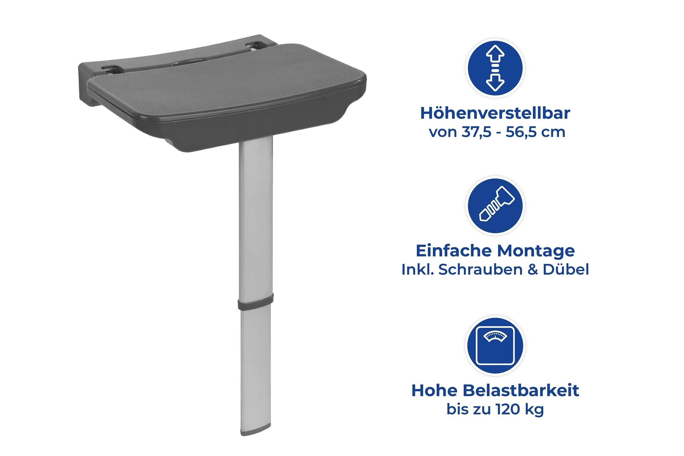 Wenko Secura Premium Doucheklapzitje 5 Wenko Secura Premium Doucheklapzitje - Afbeelding 3
