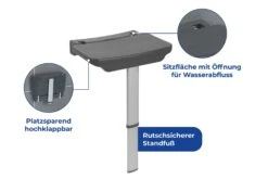 Wenko Secura Premium Doucheklapzitje 21 Wenko Secura Premium Doucheklapzitje -hotbath winkel 23556100 en 06