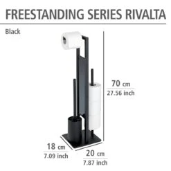 Wenko Rivalta Wc-boy Zwart Mat 14 Wenko Rivalta Wc-boy Zwart Mat -hotbath winkel 23708100 en 04