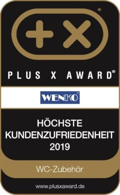 Wenko Toiletrolhouder 2-in-1 Lugano Zwart -hotbath winkel 23712100 en 04