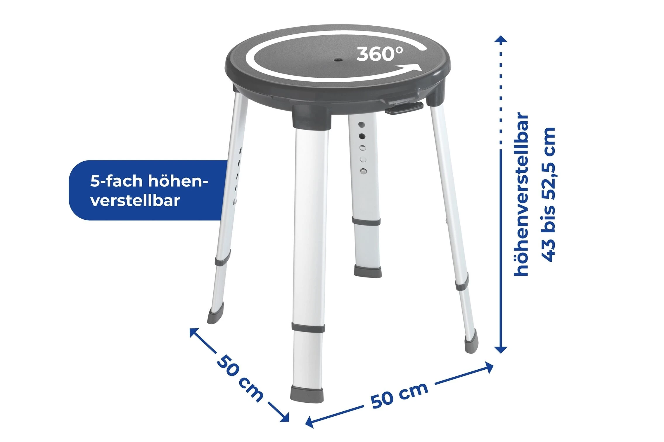 Wenko Secura Premium Hygienebadkruk Rond 4 Wenko Secura Premium Hygienebadkruk Rond - Afbeelding 2
