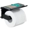 Wenko Classic Plus Toiletrolhouder Met Planchet Zwart 1 Wenko Classic Plus Toiletrolhouder Met Planchet Zwart -hotbath winkel 23885100 en 01