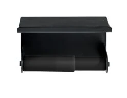 Wenko Classic Plus Toiletrolhouder Met Planchet Zwart -hotbath winkel 23885100 en 09