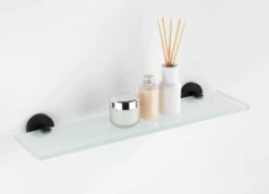Wenko Bosio Glas Planchet RVS Zwart Mat 10 Wenko Bosio Glas Planchet RVS Zwart Mat -hotbath winkel 24242100 en 03