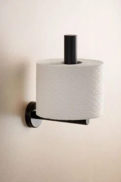 Wenko Bosio Reserverolhouder RVS Zwart Mat -hotbath winkel 24262100 en 03