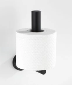 Wenko Bosio Reserverolhouder RVS Zwart Mat -hotbath winkel 24262100 en 06
