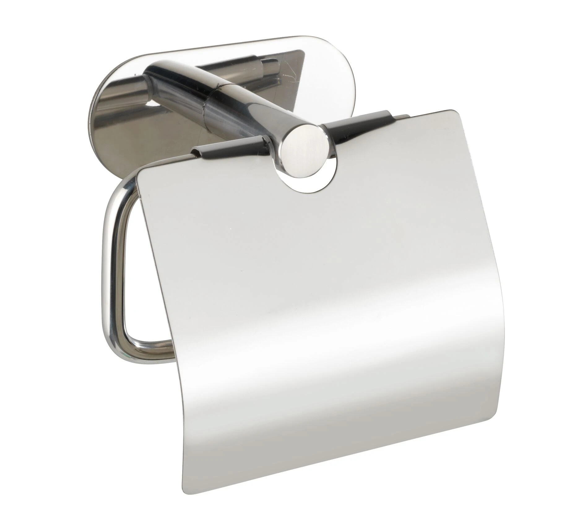 Wenko Orea Turbo-loc Toiletrolhouder Met Deksel RVS Glans 3 Wenko Orea Turbo-loc Toiletrolhouder Met Deksel RVS Glans
