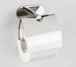 Wenko Orea Turbo-loc Toiletrolhouder Met Deksel RVS Glans 18 Wenko Orea Turbo-loc Toiletrolhouder Met Deksel RVS Glans -hotbath winkel 24286100 en 08