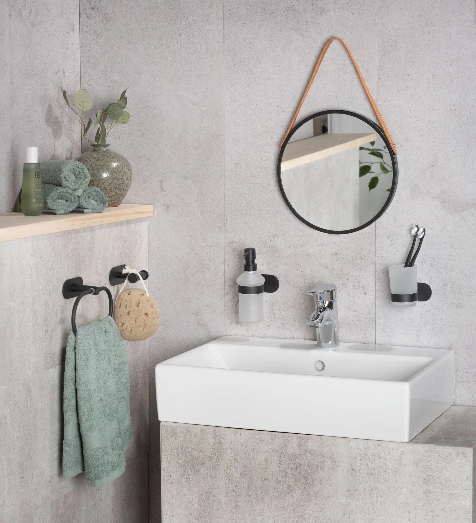 Wenko Orea Turbo-loc Tandenborstelbeker Uno RVS Zwart Mat 10 Wenko Orea Turbo-loc Tandenborstelbeker Uno RVS Zwart Mat - Afbeelding 8