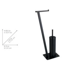 Wenko Lirio Wc-boy Zwart Mat -hotbath winkel 24395100 en 05