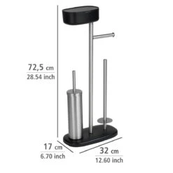 Wenko Rivazza Wc-boy Met Box RVS Zwart 15 Wenko Rivazza Wc-boy Met Box RVS Zwart -hotbath winkel 24421100 en 04