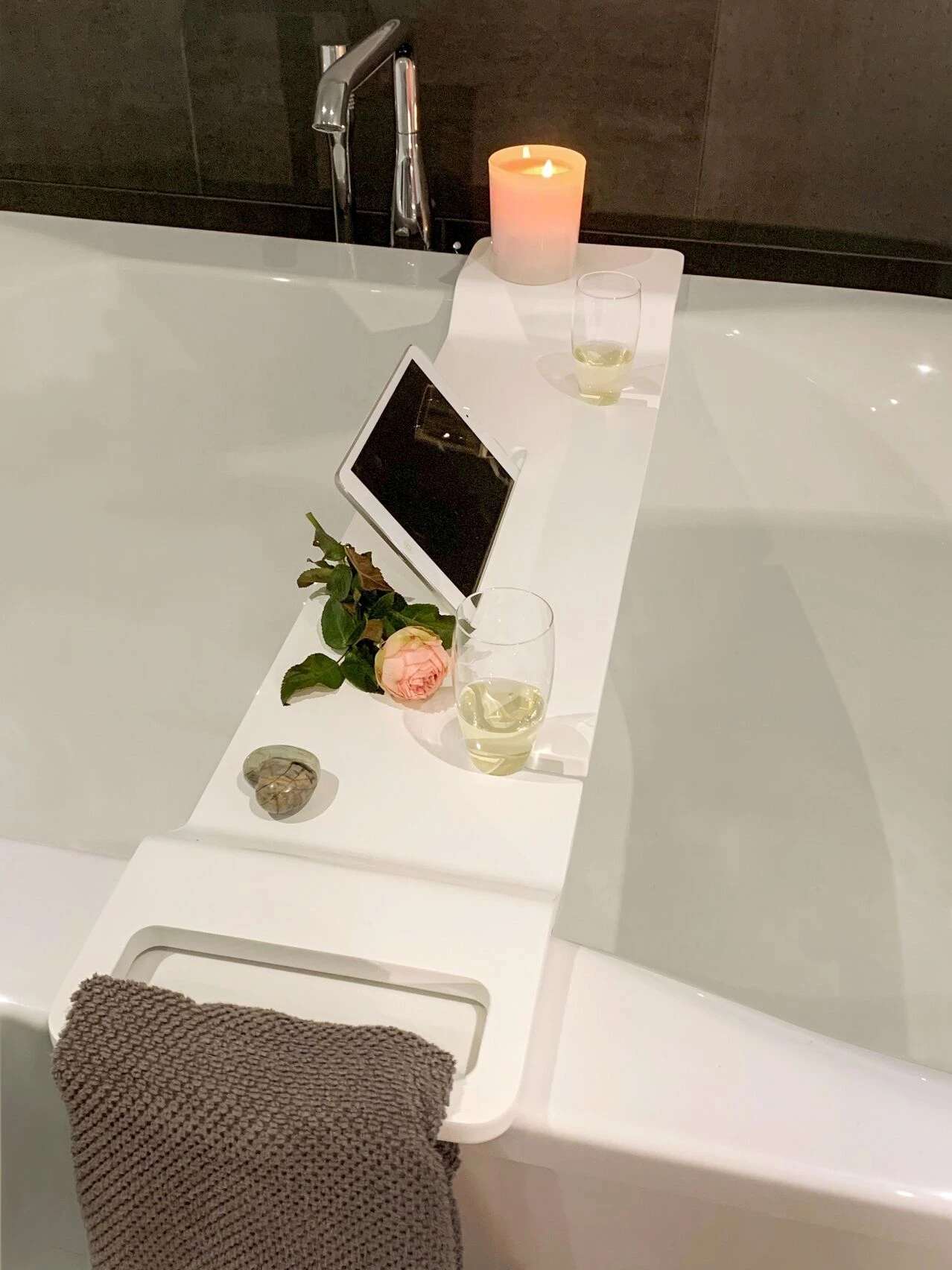 Wenko Badkuipbrug Matera Wit 8 Wenko Badkuipbrug Matera Wit - Afbeelding 6