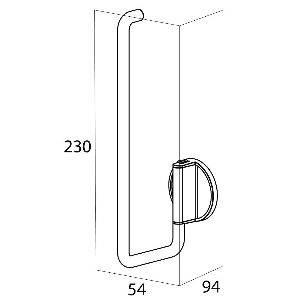 Tiger Tune Reserverolhouder RVS Geborsteld / Zwart 8 Tiger Tune Reserverolhouder RVS Geborsteld / Zwart - Afbeelding 6