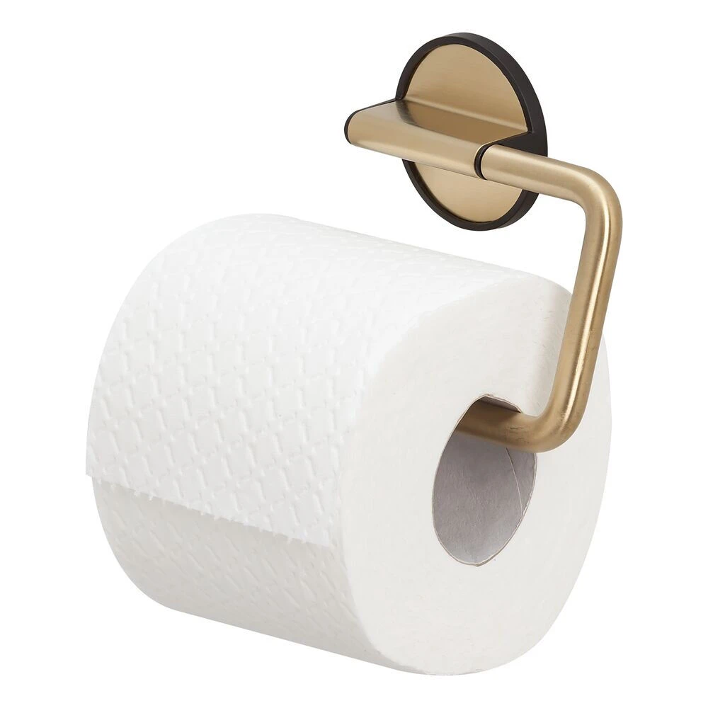 Tiger Tune Toiletrolhouder Messing Geborsteld / Zwart 4 Tiger Tune Toiletrolhouder Messing Geborsteld / Zwart - Afbeelding 2