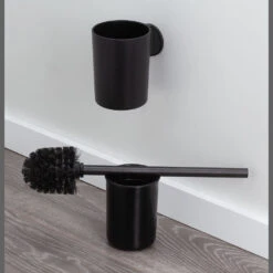 Alternative view of Tiger Tune Toiletborstel Met Houder Zwart Metaal Geborsteld / Zwart