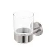 Geesa Nemox Glashouder Met Glas RVS Geborsteld -hotbath winkel 8712163160294 1