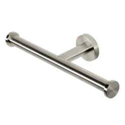 Alternative view of Geesa Nemox Toiletrolhouder Zonder Klep Dubbel RVS Geborsteld